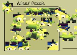 פאזל חייזרים - Alien Puzzle