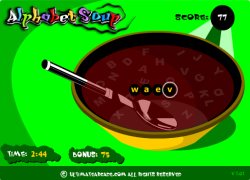 מרק האותיות באנגלית